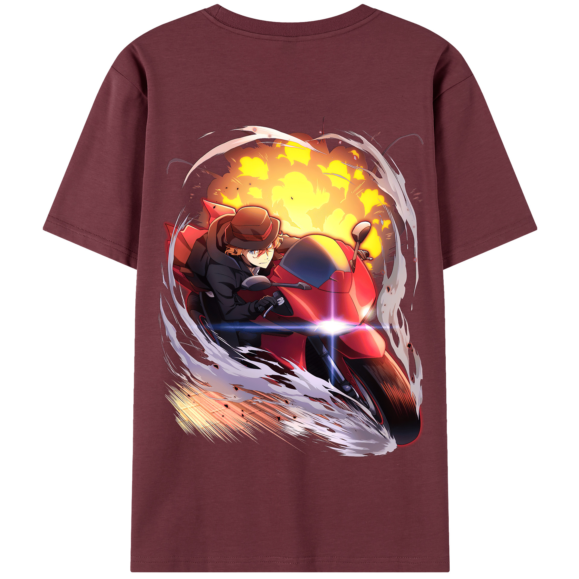 （画像用） 文豪ストレイドッグス Bungo Stray Dogs 綿100％半袖Tシャツ（背面プリント）